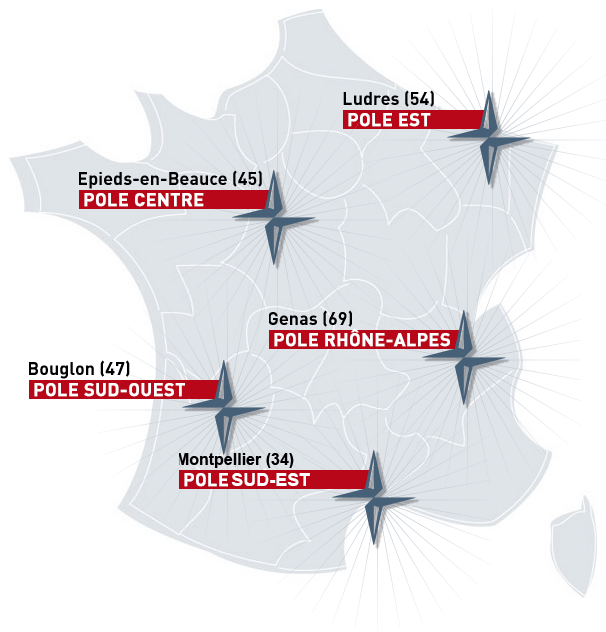 Carte France POLE